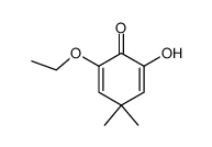 2-ethoxy-6-hydroxy-4,4-dimethylcyclohexa-2,5-diene-1-one结构式