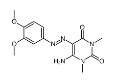 6-amino-5-((3,4-dimethoxyphenyl)diazenyl)-1,3-dimethylpyrimidine-2,4(1H,3H)-dione Structure