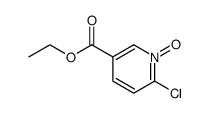 3-Pyridinecarboxylic acid, 6-chloro-, ethyl ester, 1-oxide Structure