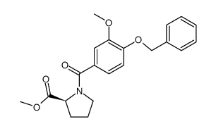 methyl (2S)-N-(4-benzyloxy-3-methoxybenzoyl)pyrrolidin-2-carboxylate Structure