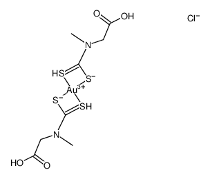 [Au(N-methylglycinedithiocarbamate)2]Cl结构式