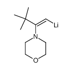 (Z)-(3,3-dimethyl-2-morpholinobut-1-en-1-yl)lithium结构式
