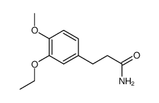 3-(3-ethoxy-4-methoxy-phenyl)-propionic acid amide结构式