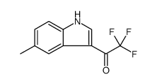 Ethanone, 2,2,2-trifluoro-1-(5-methyl-1H-indol-3-yl) Structure