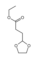 ethyl 3-(1,3-dioxolan-2-yl)propanoate结构式