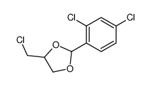 4-(chloromethyl)-2-(2,4-dichlorophenyl)-1,3-dioxolane结构式