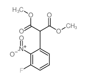 2-(3-氟-2-硝基苯基)丙二酸二甲酯结构式