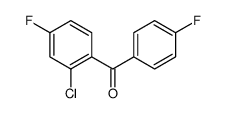 (2-chloro-4-fluorophenyl)-(4-fluorophenyl)methanone结构式