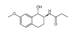 N-[(1S,2S)-1,2,3,4-四氢-1-羟基-7-甲氧基-2-萘基]丙酰胺结构式