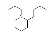 2-but-1-enyl-1-propylpiperidine结构式