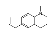 1-methyl-6-prop-2-enyl-3,4-dihydro-2H-quinoline Structure