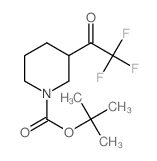 3-(2,2,2-三氟乙酰基)哌啶-1-羧酸叔丁酯结构式