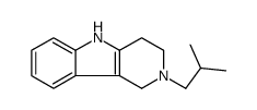 2-(2-methylpropyl)-1,3,4,5-tetrahydropyrido[4,3-b]indole结构式