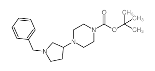 4-(1-苄基吡咯烷-3-基)哌嗪-1-羧酸叔丁酯结构式