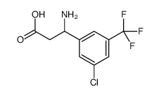 3-氨基-3-(3-氯-5-三氟甲基苯基)-丙酸结构式