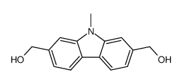 2,7-bis(hydroxymethyl)-9-methyl-9H-carbazole结构式