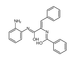 N-[3-(2-aminoanilino)-3-oxo-1-phenylprop-1-en-2-yl]benzamide Structure
