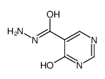 5-Pyrimidinecarboxylic acid,4-hydroxy-,hydrazide (7CI) structure
