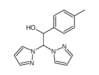 2,2-Di-pyrazol-1-yl-1-p-tolyl-ethanol Structure