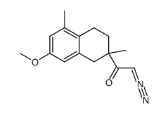 2-diazo-1-(7-methoxy-2,5-dimethyl-1,2,3,4-tetrahydronaphthalen-2-yl)ethan-1-one结构式