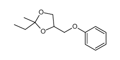 2-ethyl-2-methyl-4-(phenoxymethyl)-1,3-dioxolane结构式