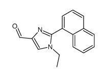 1-ethyl-2-naphthalen-1-ylimidazole-4-carbaldehyde Structure