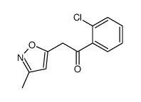 1-(2-chlorophenyl)-2-(3-methyl-1,2-oxazol-5-yl)ethanone结构式