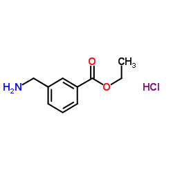 3-(氨基甲基)-苯甲酸乙基酯盐酸盐结构式