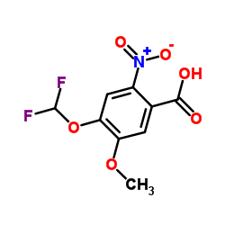 4-(Difluoromethoxy)-5-methoxy-2-nitrobenzoic acid Structure