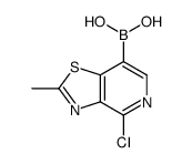 (4-chloro-2-methyl-[1,3]thiazolo[4,5-c]pyridin-7-yl)boronic acid Structure
