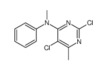 2,5-dichloro-N,6-dimethyl-N-phenylpyrimidin-4-amine结构式