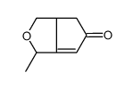 3-methyl-1,3,6,6a-tetrahydrocyclopenta[c]furan-5-one Structure