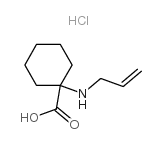 1-烯丙基氨基-环己烷羧酸盐酸盐结构式