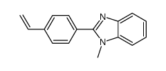 1H-Benzimidazole, 2-(4-ethenylphenyl)-1-methyl- Structure