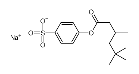 sodium 4-(3,5,5-trimethylhexanoyloxy)benzenesulfonate Structure