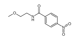 N-(2-methoxyethyl)-4-nitrobenzamide结构式