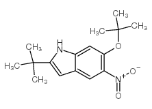 2-tert-butyl-6-[(2-methylpropan-2-yl)oxy]-5-nitro-1H-indole Structure