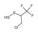 1-(trifluoromethyl)-2-chloroethyl hydrogen disulfide Structure
