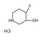 (3R,4R)-4-fluoropiperidin-3-ol,hydrochloride Structure