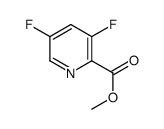 3,5-二氟吡啶-2-羧酸甲酯结构式