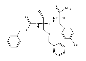 N-(S-benzyl-N-benzyloxycarbonyl-L-cysteinyl)-L-tyrosine amide结构式
