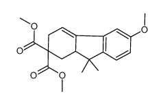 dimethyl 6-methoxy-9,9-dimethyl-9,9a-dihydro-1H-fluorene-2,2(3H)-dicarboxylate结构式