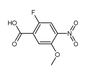 2-氟-5-甲氧基-4-硝基苯甲酸结构式