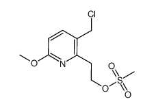 2-[3-(chloromethyl)-6-methoxypyridin-2-yl]ethyl methanesulfonate Structure