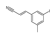 3-碘-5-甲基肉桂腈结构式