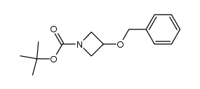 3-(苄氧基)氮杂环丁烷-1-羧酸叔丁酯结构式