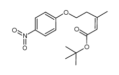 tert-butyl 3-methyl-5-(4-nitrophenoxy)pent-2-enoate Structure