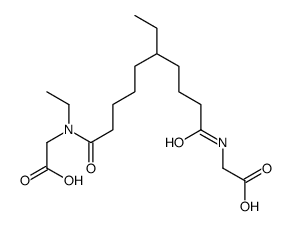 2-[[10-[carboxymethyl(ethyl)amino]-5-ethyl-10-oxodecanoyl]amino]acetic acid Structure