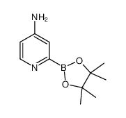 4-Aminopyridine-2-boronic acid pinacol ester结构式