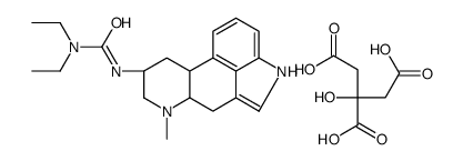 3-[(6aR,9S)-7-methyl-6,6a,8,9,10,10a-hexahydro-4H-indolo[4,3-fg]quinoline-9-yl]-1,1-diethylurea,2-hydroxypropane-1,2,3-tricarboxylic acid结构式